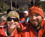 Sam and Lisa on Bruny Island Cruises