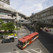 The concrete jungle of central Bangkok