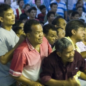 Muay Thai fighting at Lumphini Stadium