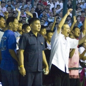 Muay Thai fighting at Lumphini Stadium