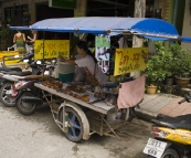 Sam\'s favorite little fried chicken stand near our hotel (so good!)