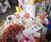 Rice of all kinds for sale in the old section of Phuket Town