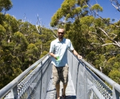 Sam on the Valley of the Giants Treetop Walk