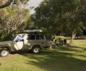 Our campsite at Peaceful Bay