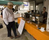 Yabbie pies and tarts at the Albany Farmer's Market