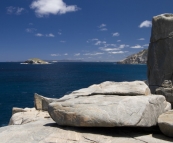 Looking west along the coast from Natural Bridge in Torndirrup National Park