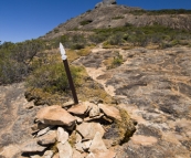 The trail up to the top of Frenchman's Peak