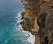 Lookout over the cliffs of the Nullarbor Plain and the Great Australian Bight from Bunda Cliffs