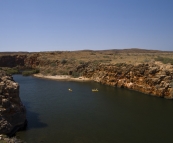 Kayakers in Yardie Creek Gorge