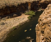 Kayakers in Yardie Creek Gorge