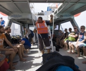 Our jovial skipper Graham for our day of diving