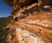 Zebra-striped rocks in Kalbarri Naitonal Park