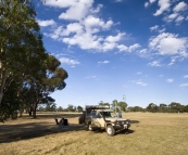 Camping on the monastery grounds in New Norcia