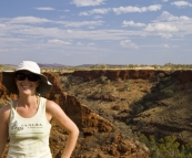 Panorama of Dales Gorge in the afternoon sun