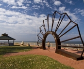 The ANZAC memorial on the beach at Onslow