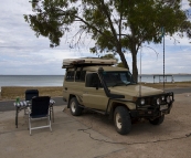 Our spot next to the beach in Streaky Bay