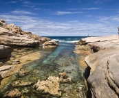 View from The Woolshed at Talia Caves