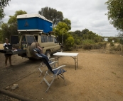 Our campsite at Yangie Bay