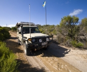 4WD tracks near Lake Jessie