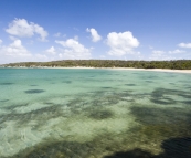 Secluded beach on the walk to Black Springs Well