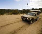 Boggy sand in Coffin Bay National Park