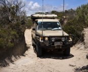 Through the sand to Cape Tournefort