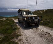 The track near Curta Rocks