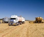 Finishing the harvest on the east coast of the Eyre Peninsula