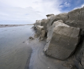 The coastal mouth of Piccaninnie Ponds