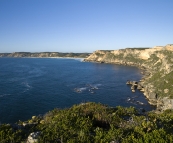 Looking back to Salmon Beach from Point D\'entrecasteaux