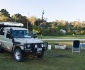 Our campsite in Windy Harbour next to Point D\'entrecasteaux National Park