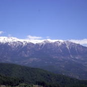 Snow-capped peaks on the road joining Antalya and Fethiye
