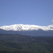 Snow-capped peaks on the road joining Antalya and Fethiye