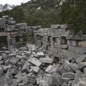Termessos ruins of an unidentified building