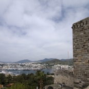 View of Bodrum\'s westerm marina from the castle