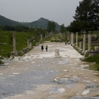 The main street leading to Ephesus\' harbor
