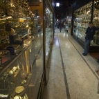 Gold and silver stalls inside the Grand Bazaar