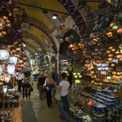 Turkish lamps in the Grand Bazaar