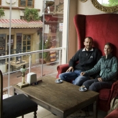 Sharing a Turkish coffee one morning in Istanbul