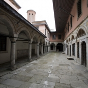 The concubines' and consorts' courtyard inside the harem at Topkapi Palace