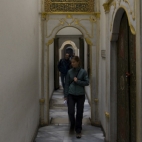 Lisa inside the harem at Topkapi Palace