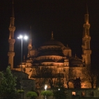 The Blue Mosque at night