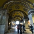 The upper gallery in Aya Sofya