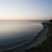 Anzac Cove in the setting sun