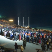 The beginning of the Anzac Day Dawn Memorial Service