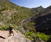 Chris near Venus Baths on the way to The Pinnacles