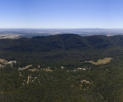 Panorama of (right to left) The Pinnacle, Lake Bellfield, Halls Gap and farmland in the distance