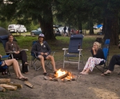 Our campsite at Stevenson Falls