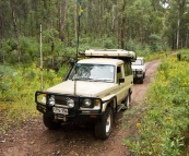 The Tank and Bessie on Brocks Road on the way to King Billy