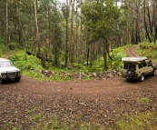 The Tank and Bessie on Brocks Road on the way to King Billy